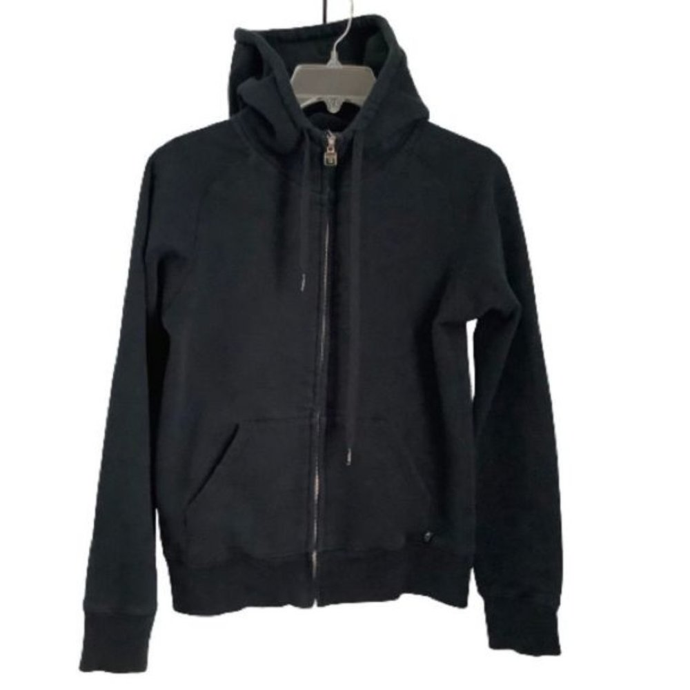 TNA BLACK ZIP UP HOODIE SIZE SMALL